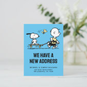 Erdnüsse | Snoopy & Woodstock | Wir haben uns bewe Postkarte (Stehend Vorderseite)