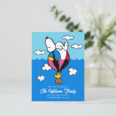 Erdnüsse | Snoopy & Woodstock | Wir haben uns bewe Postkarte (Stehend Vorderseite)