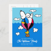 Erdnüsse | Snoopy & Woodstock | Wir haben uns bewe Postkarte (Vorne/Hinten)