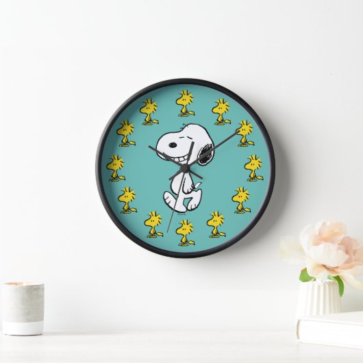 Erdnüsse | Snoopy & Woodstock zusammen Uhr (Zuhause)
