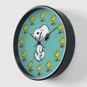 Erdnüsse | Snoopy & Woodstock zusammen Uhr (Winkel)
