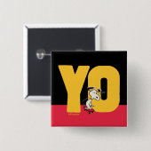 Erdnüsse | Snoopy YO Skateboard Button (Vorne & Hinten)