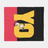 Erdnüsse | Snoopy YO Skateboard Fleecedecke (Vorderseite (Horizontal))