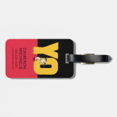 Erdnüsse | Snoopy YO Skateboard Gepäckanhänger (Rückseite horizontal)