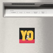 Erdnüsse | Snoopy YO Skateboard Magnet (In Situ (Geschirrspüler))