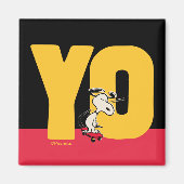 Erdnüsse | Snoopy YO Skateboard Magnet (Vorne)