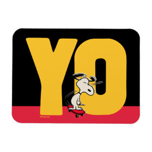 Erdnüsse   Snoopy YO Skateboard Magnet