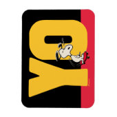Erdnüsse | Snoopy YO Skateboard Magnet (Vertikal)