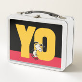 Erdnüsse | Snoopy YO Skateboard Metall Brotdose (Vorderseite)