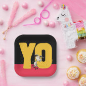 Erdnüsse | Snoopy YO Skateboard Pappteller (Party)