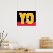 Erdnüsse | Snoopy YO Skateboard Poster (Küche)