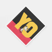 Erdnüsse | Snoopy YO Skateboard Serviette (Ecke)