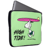 Erdnüsse | Snoopy zum Surfen Laptopschutzhülle (Vorne Rechts)