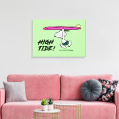 Erdnüsse | Snoopy zum Surfen Leinwanddruck (Insitu (Wohnzimmer))