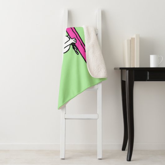 Erdnüsse | Snoopy zum Surfen Sherpadecke (Beispiel)