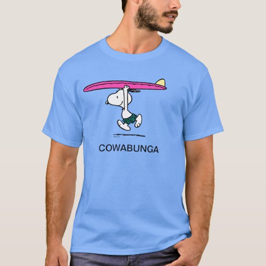Erdnüsse | Snoopy zum Surfen T-Shirt (Vorderseite)