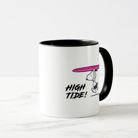 Erdnüsse | Snoopy zum Surfen Tasse (VorderseiteRechts)