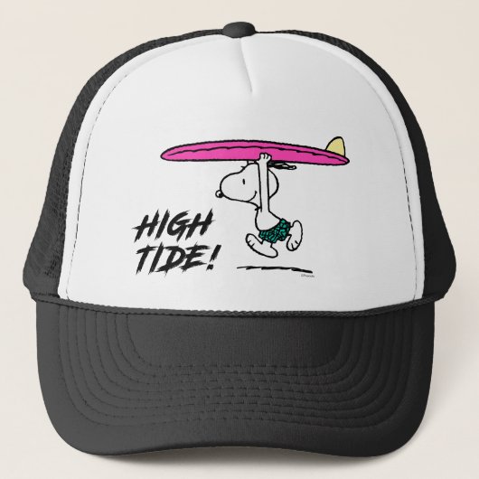 Erdnüsse | Snoopy zum Surfen Truckerkappe (Vorderseite)