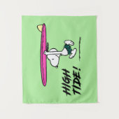 Erdnüsse | Snoopy zum Surfen Wandteppich (Vorderseite)