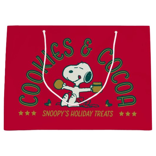 Erdnüsse | Snoopy's Cookies & Kakao Große Geschenktüte (Vorderseite)