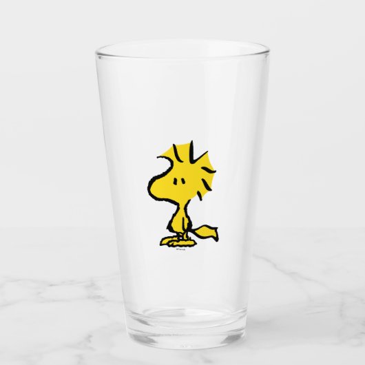 Erdnüsse | Snoopy's Friend Woodstock Glas (Vorderseite)