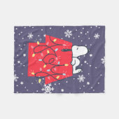 Erdnüsse | Snoopy's Holiday Dreamer Fleecedecke (Vorderseite (Horizontal))