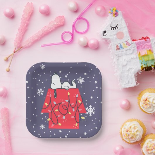 Erdnüsse | Snoopy's Holiday Dreamer Pappteller (Party)
