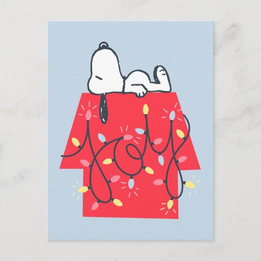 Erdnüsse | Snoopy's Holiday Dreamer Postkarte (Vorderseite)
