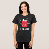 Erdnüsse | Snoopy's Holiday Dreamer Tri-Blend Shirt (Vorderseite voll)