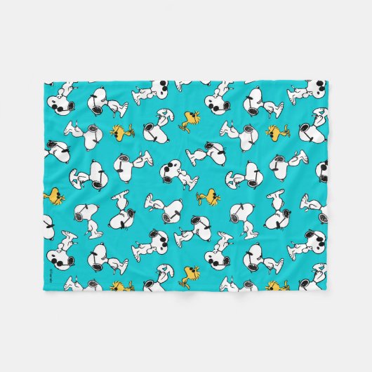 Erdnüsse | Sonnenbrille Muster Fleecedecke (Vorderseite (Horizontal))