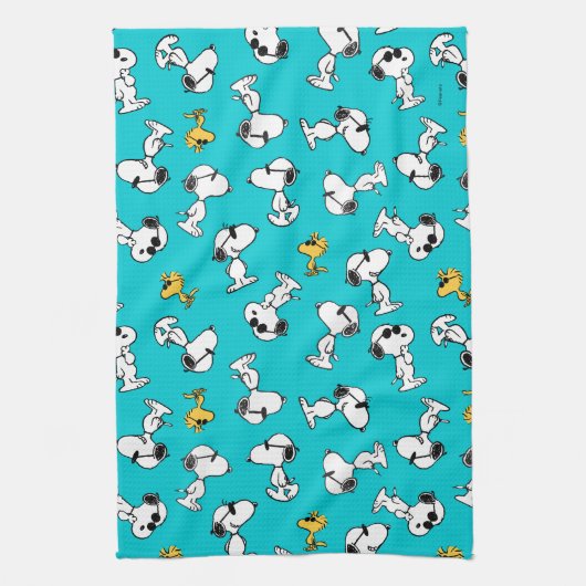 Erdnüsse | Sonnenbrille Muster Geschirrtuch (Vertikal)