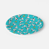 Erdnüsse | Sonnenbrille Muster Pappteller (Schrägansicht)