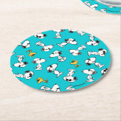 Erdnüsse | Sonnenbrille Muster Runder Pappuntersetzer (Angewinkelt)