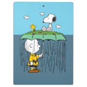 Erdnüsse | Sonnentag Rainy Day Half & Halb Klemmbrett (Rückseite)