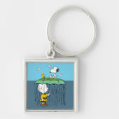 Erdnüsse | Sonnentag Rainy Day Half & Halb Schlüsselanhänger (Vorne)