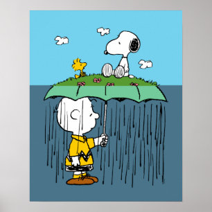 Erdnüsse   Sonniger Tag Regnerischer Tag Halb & Ha Poster