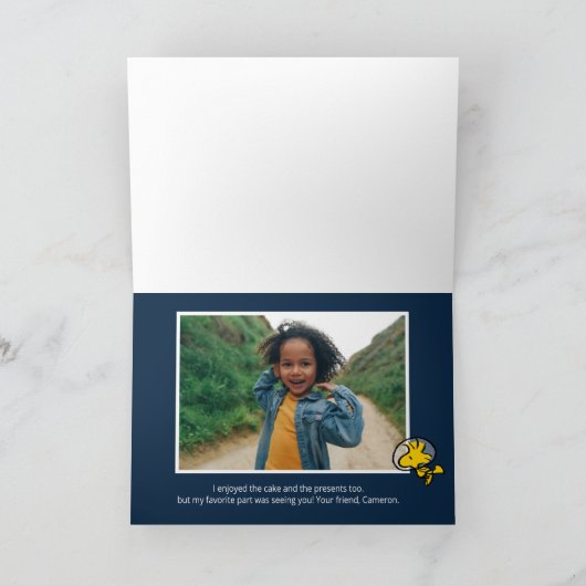 Erdnüsse | Space Birthday Dankeskarte (Innenseite)