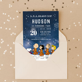 Erdnüsse | Space Birthday Einladung