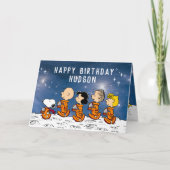 Erdnüsse | Space Birthday Karte (Vorderseite)