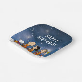 Erdnüsse | Space Birthday Pappteller (Gewinkelt)