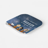 Erdnüsse | Space Birthday Pappteller (Gewinkelt)