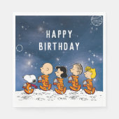 Erdnüsse | Space Birthday Serviette (Vorderseite)