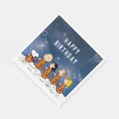 Erdnüsse | Space Birthday Serviette (Ecke)