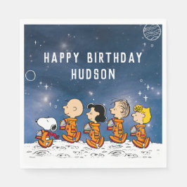 Erdnüsse | Space Birthday Serviette