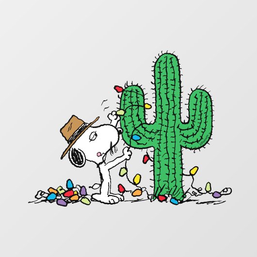 Erdnüsse | Spike Decorations für Weihnachten Fensteraufkleber (Blatt)