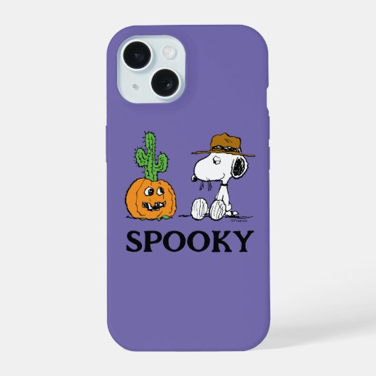 Erdnüsse | Spikes Halloween-Wüste iPhone 15 Hülle (Rückseite)