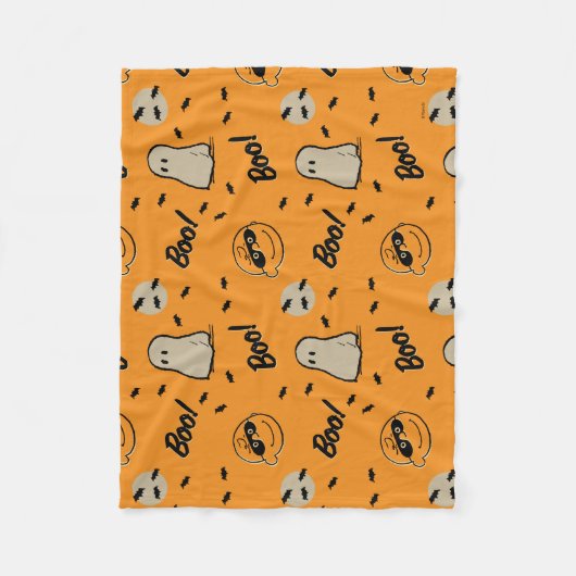 Erdnüsse | Spooky Crew Halloween Muster Fleecedecke (Vorderseite)
