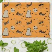 Erdnüsse | Spooky Crew Halloween Muster Geschirrtuch (Gefaltet)