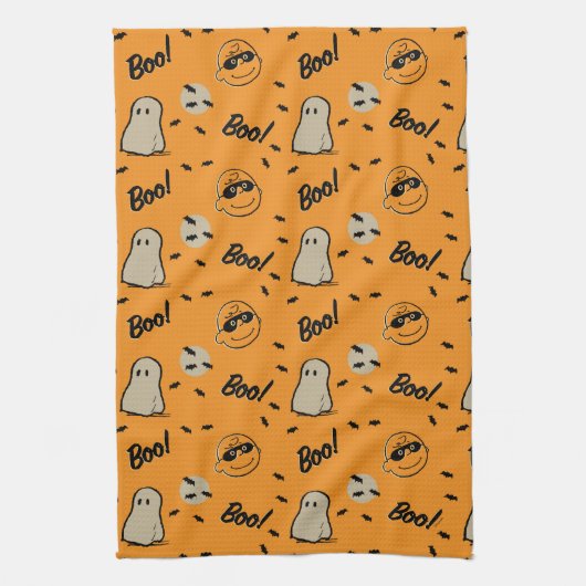 Erdnüsse | Spooky Crew Halloween Muster Geschirrtuch (Vertikal)