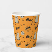 Erdnüsse | Spooky Crew Halloween Muster Pappbecher (Vorderseite)